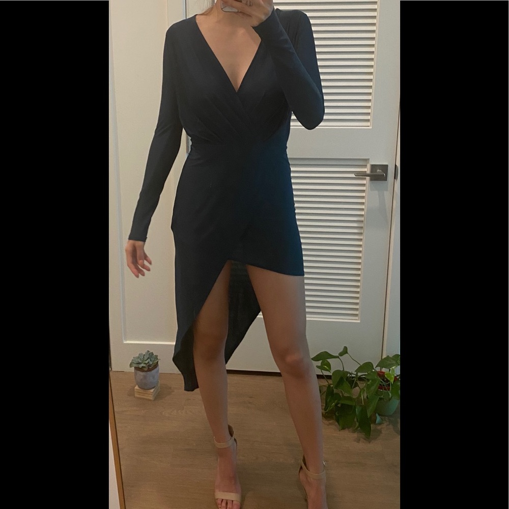 Dark blue misguided dress